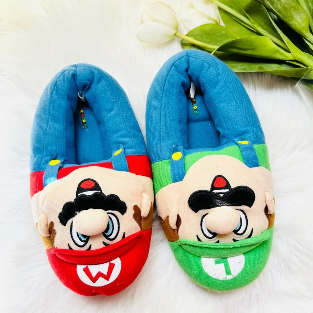 Kids Mario & Luigi Slippers